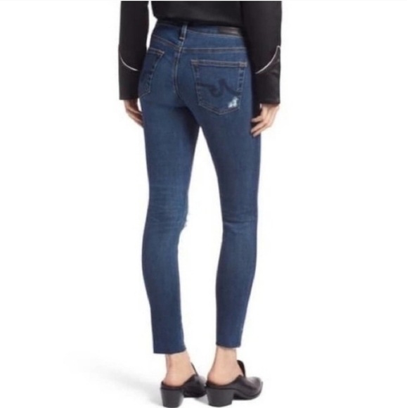 AG Adriano Goldschmied The Legging Ankle Super Skinny Distressed 30R - Picture 3 of 9